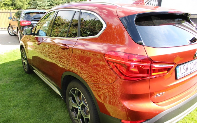 BMW X1 cena 99900 przebieg: 69000, rok produkcji 2019 z Piaski małe 596